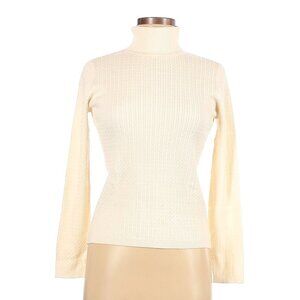 Charter Club Women's Pullover Sweater Ivory Long Sleeve Size: M